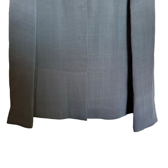 EILEEN FISHER Blazer Womens Large Brown Silk Blend Textured Long Sleeve Jacket - Picture 4 of 9